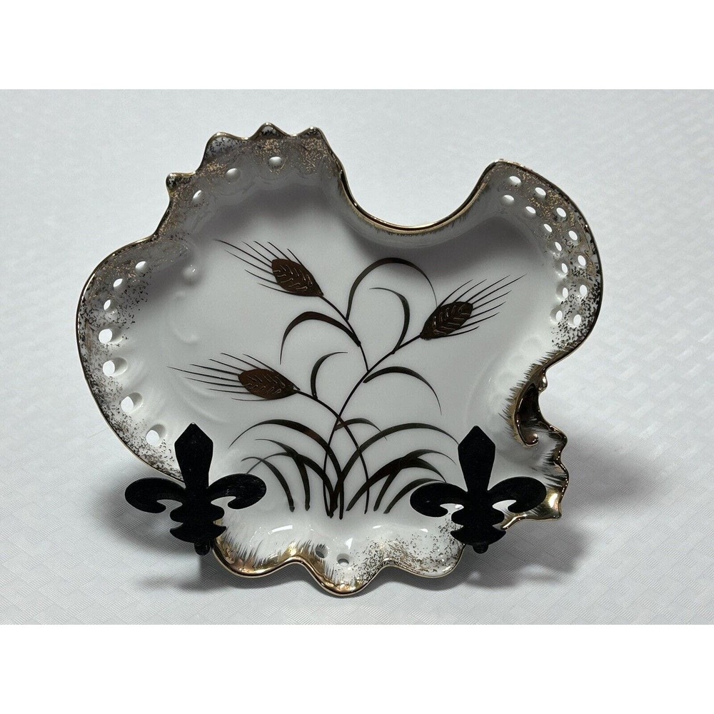 Lefton China Handpainted Decorative Candy Dish‎ Plate